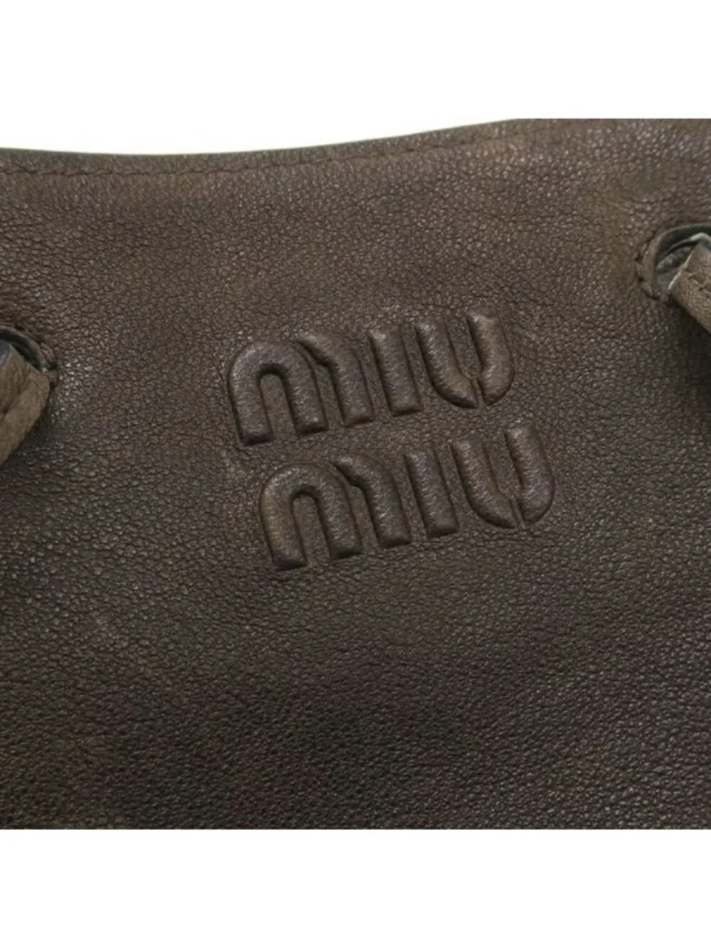 Miu Miu Nappa Leather Mini Wallet on Chain